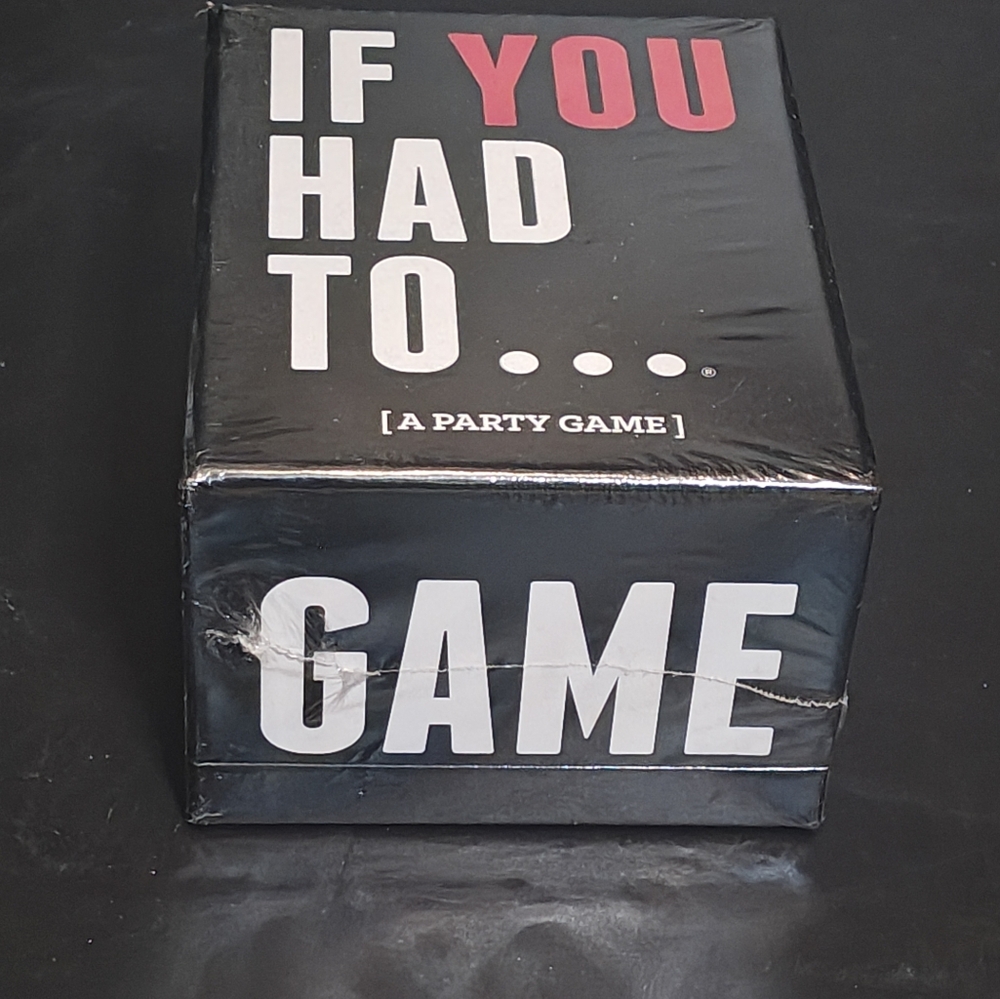If You Had To... Party Game - Black and Red